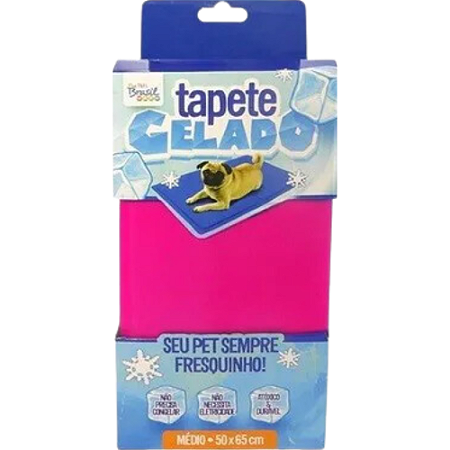 Tapete Gelado The Pet´s Brasil Médio Rosa - 50 X 65 cm