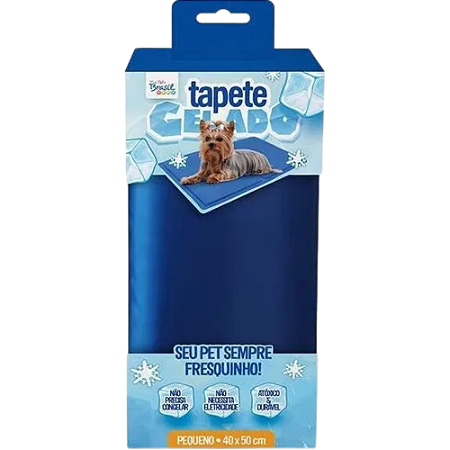 Tapete Gelado The Pet´s Brasil Pequeno Azul - 40 X 50 cm