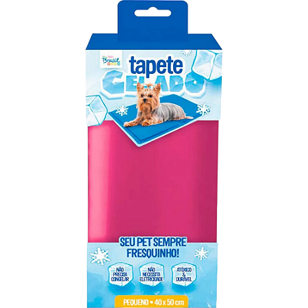 Tapete Gelado The Pet´s Brasil Pequeno Rosa - 40 X 50 cm