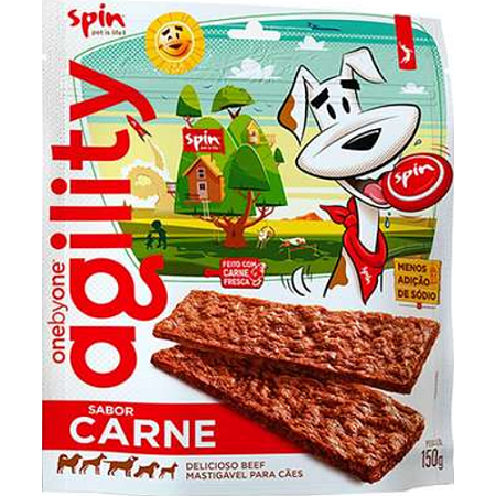 Bifinho Spin Agility Para Cães Sabor Carne - 150 g
