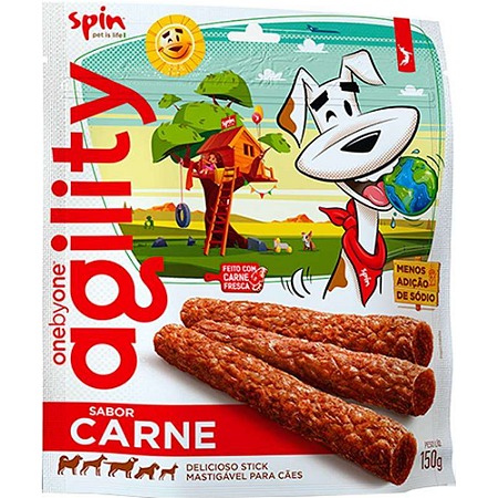 Stick Spin Agility Para Cães Sabor Carne - 150 g
