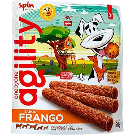 Stick Spin Agility Para Cães Sabor Frango - 150 g