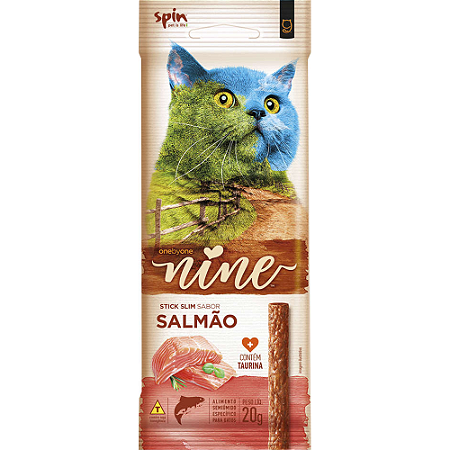 Stick Spin Nine Para Gatos Sabor Salmão - 20 g