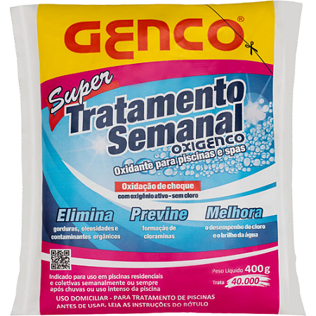 Super Tratamento Semanal Genco Para Piscinas - 400 g