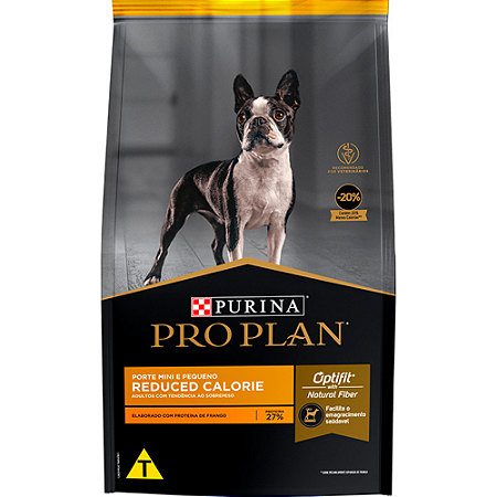 Ração Pro Plan Reduced Calorie Para Cães Adultos de Porte Mini e Pequeno Sabor Frango