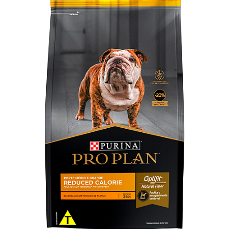 Ração Pro Plan Reduced Calorie Para Cães Adultos de Porte Médio, Grande e Gigante Sabor Frango