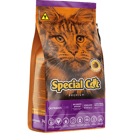 Ração Special Cat Premium Para Gatos Adultos Castrados