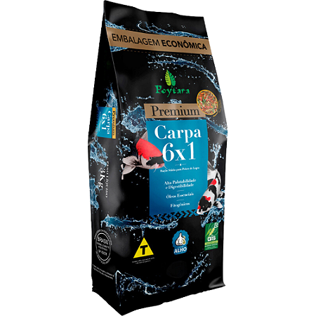 Ração Poytara Classic Line Carpa 6x1 Para Peixes
