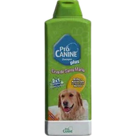 Shampoo Pró Canine Plus 2 em 1 Erva de Santa Maria Para Cães - 700 ml