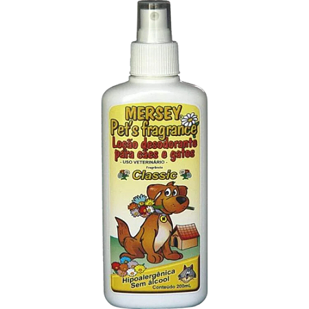 Loção Desodorante Mersey Pet´s Fragrance Classic Para Cães Adultos e Filhotes - 200 ml