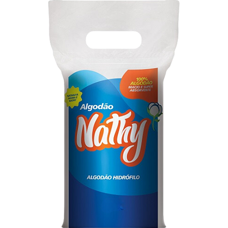 Algodão Hidrófilo Nathy Em Rolo - 500 g