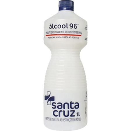 Álcool Santa Cruz 96% (92,8ºINPM) - 1 Litro