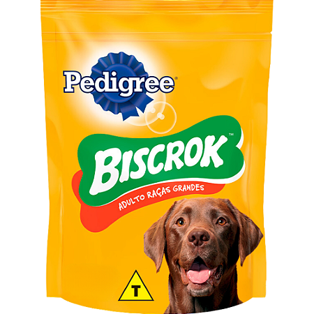 Biscoito Pedigree Biscrok Para Cães Adultos Raças Grandes