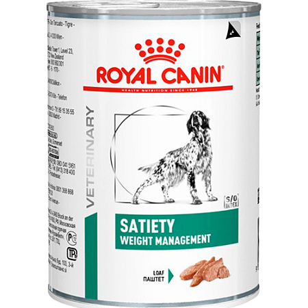 Lata Royal Canin Veterinary Diet Satiety Para Cães - 410 g