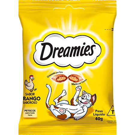 Petisco Dreamies Para Gatos Adultos Sabor Frango - 40 g