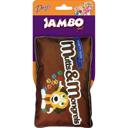 Brinquedo Mordedor Pelúcia Candy Chocolate Para Cães - Grande