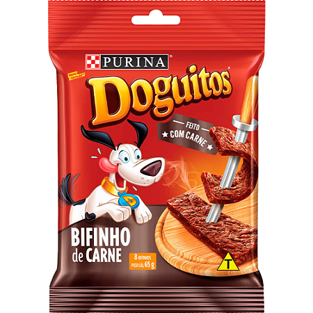 Bifinho Doguitos Para Cães Sabor Carne - 65 g