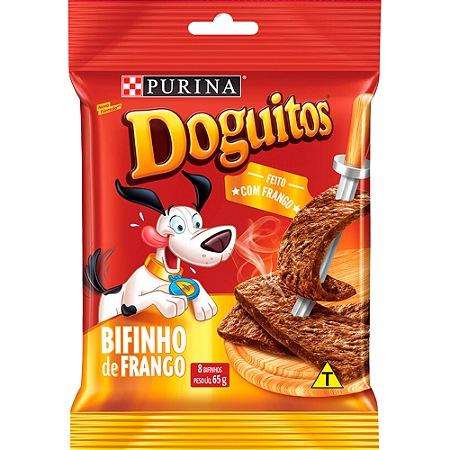 Bifinho Doguitos Para Cães Sabor Frango - 65 g