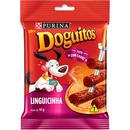 Petisco Doguitos Para Cães Sabor Linguicinha - 45 g