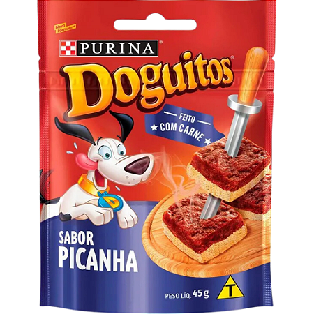 Petisco Doguitos Para Cães Sabor Picanha - 45 g