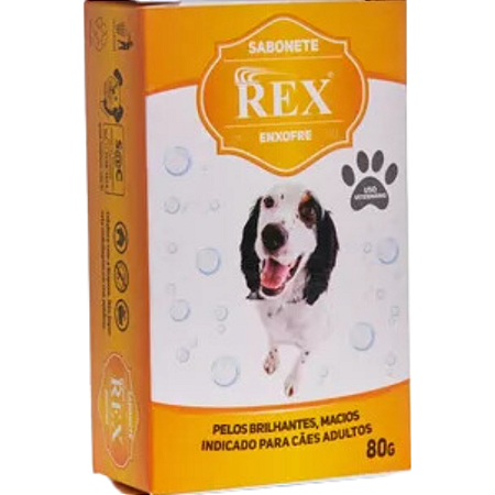 Sabonete Rex Enxofre Para Cães - 80 g