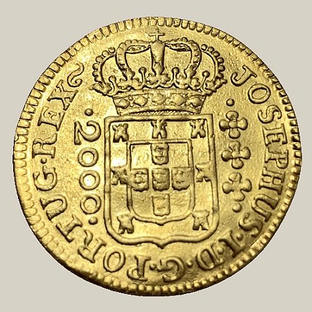 Moeda de Ouro de 2.000 Réis, Brasil Colônia - Ano: 1771 - Rei José I