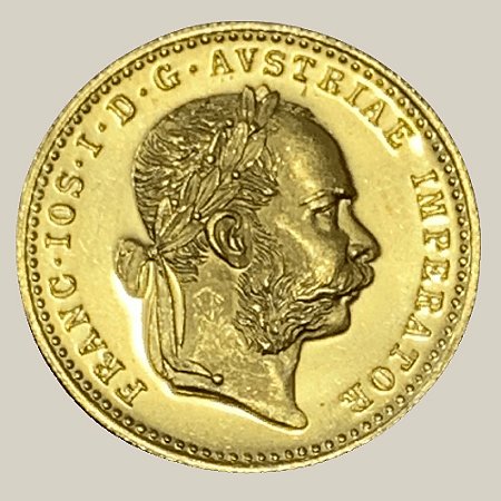 Moeda de Ouro de 1 Ducado, Áustria - Ano: 1915 - Imperador Francisco José I da Áustria