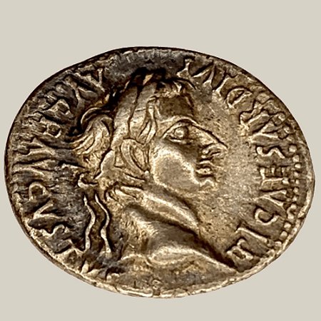 Denário de Prata, Império Romano - Ano: 37 DC - Imperador Tiberius