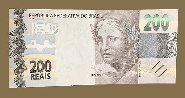 Cédula do Brasil - 200 Reais - Ano: 2020 - Lobo-Guará (final 200)