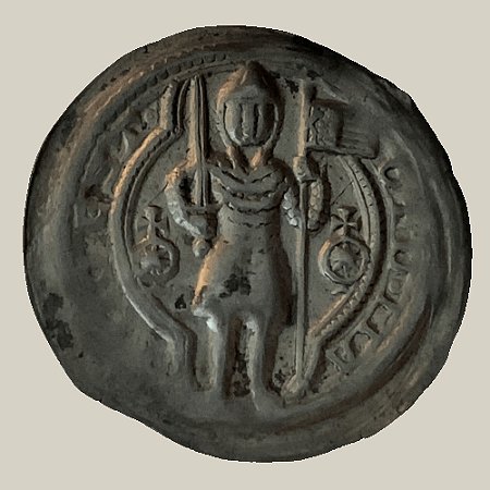 Brakteat de Prata, Stendal - Ano: 1184 - Otto I