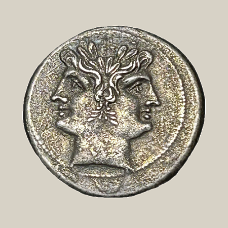 Quadrigatus de Prata, República Romana - Ano: 225-214 AC
