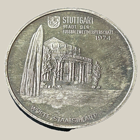 Medalha Comemorativa – Copa do Mundo FIFA 1974 (Stuttgart)