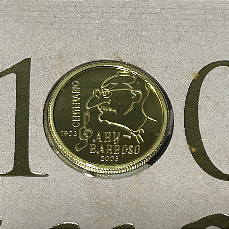 Moeda de ouro, 20 Reais (2003), Brasil, Centenário de Ary Barroso