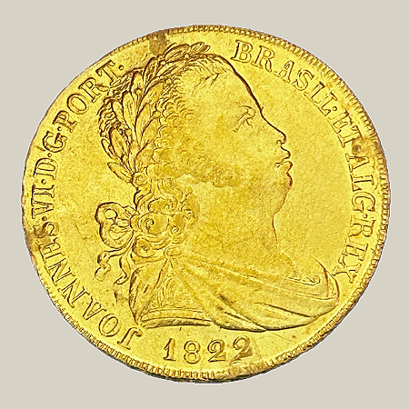 Moeda de ouro, 6.400 Réis (1822), D. João VI, Portugal