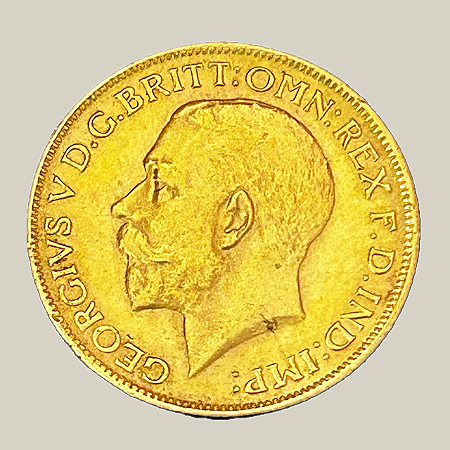 Moeda de Ouro, Soberano (1927 SA), George V – África do Sul