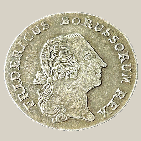 Moeda de prata, 1/12 Thaler (1764E) – Friedrich II, o Grande – Reino da Prússia