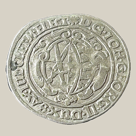 Moeda de prata, 1 Groschen / 1/24 Thaler (1660 CR) – Johann Georg II – Dresden