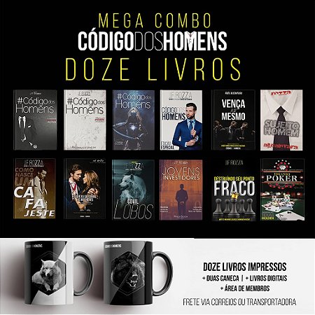 MEGA COMBO! PACOTE COM DOZE LIVROS + BRINDES + ÁREA DE MEMBROS EXCLUSIVA