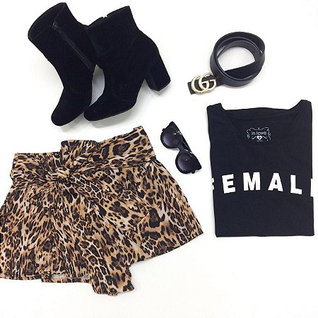 Shorts Saia Leopard | Animal Print
