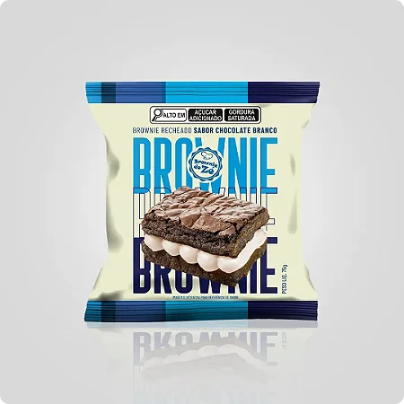 Brownie Chocolate Branco 75g - 12 unidades