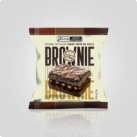 Brownie Creme de Avelã 75g - 12 unidades