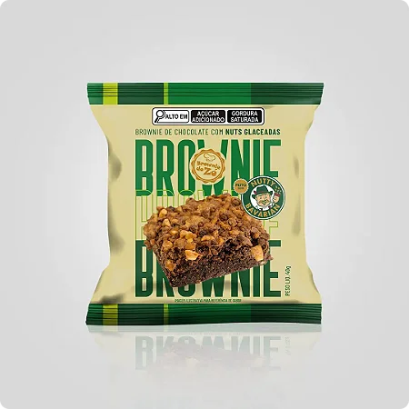 Brownie Nuts Nutty Bavarian 40g - 15 unidades