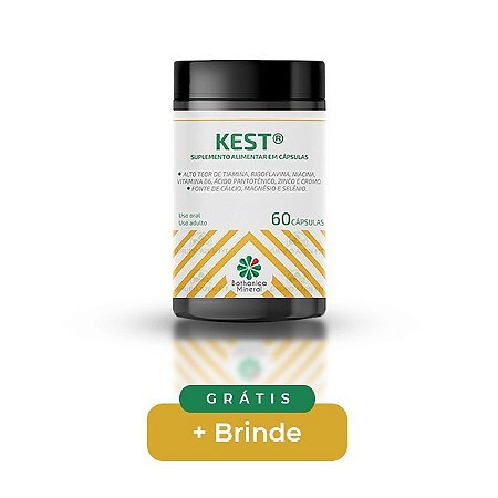 Kest 60 Cáps  Bothanica Mineral +Frete Grátis + Brinde Exclusivo ( Roll On 10ml Blend Óleos Essenciais p/ Ansiedade e Relax )