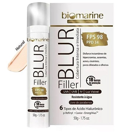 Protetor Solar Blur Filler Natural FPS98 Biomarine