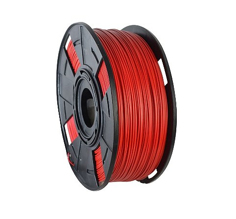 Filamento Impressoras 3D Premium 1,75 mm ABS - 1kg Cor:Vermelho