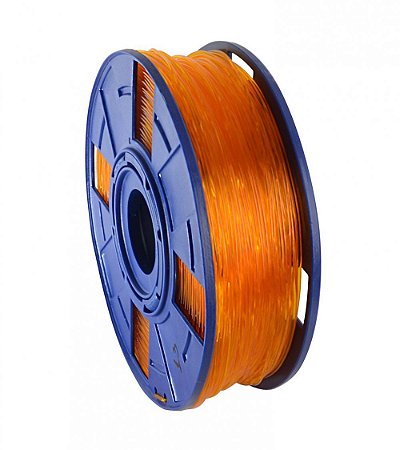 Filamento Premium 175 mm Alta Pureza PLA - 500g Cor:Laranja Translúcido