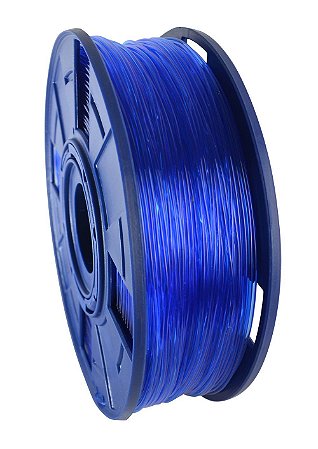 Filamento Premium 175 mm Alta Pureza PLA - 500g Cor:Azul Translúcido