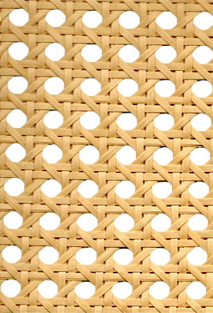 Tela de palhinha indiana de celulose (50cm x 1m) , reforçada com fio de poliéster de alta resistência. Ideal para artesanato, móveis e decoração. Rolo com 1 metro de comprimento. Durabilidade e beleza em um só produto.