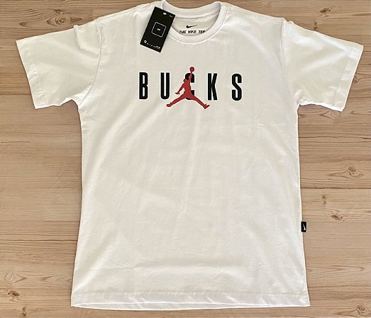 Camiseta Nike Jordan Branca - Bucks - Hype Store