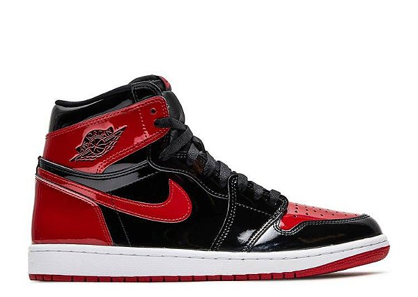 Tênis Nike Air Jordan 1 High Patent Bred